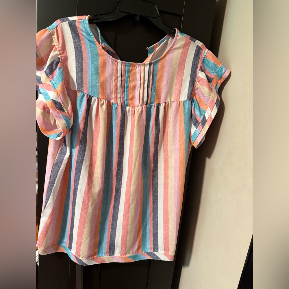 Vibrant Striped Women’s Blouse